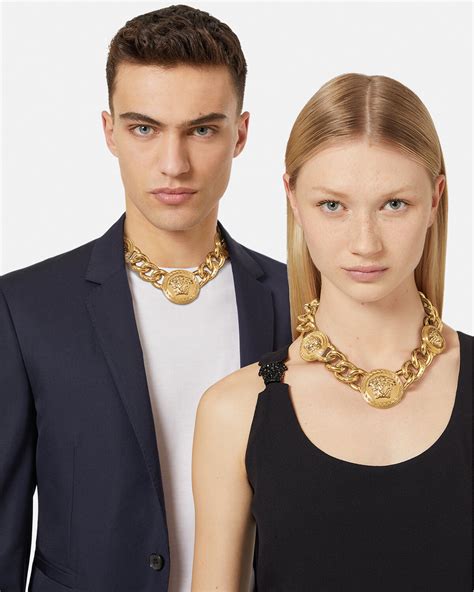 versace medusa necklace buy online|versace medusa necklace with tag.